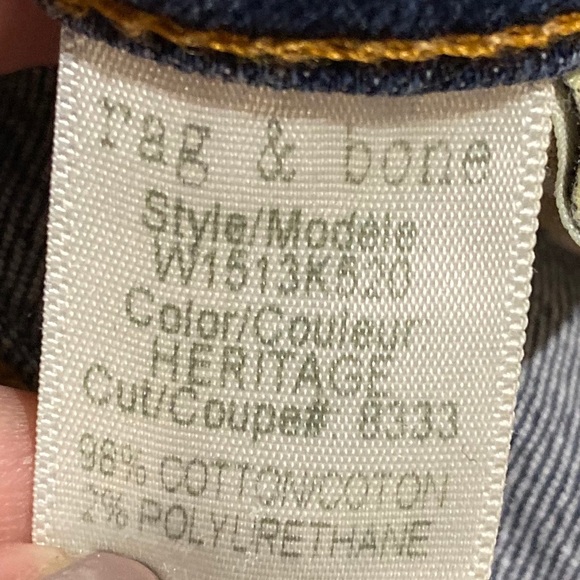 Rag & Bone High Rise Skinny Jeans, Heritage Color - Picture 11 of 12